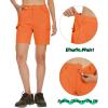 imageMAGCOMSEN Womens 7quot Hiking Golf Shorts 6 Pockets Lightweight Quick Dry Outdoor Casual Cargo Shorts Water ResistantOrange