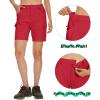 imageMAGCOMSEN Womens 7quot Hiking Golf Shorts 6 Pockets Lightweight Quick Dry Outdoor Casual Cargo Shorts Water ResistantTomato Red