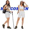 imageMAGCOMSEN Womens 7quot Hiking Golf Shorts 6 Pockets Lightweight Quick Dry Outdoor Casual Cargo Shorts Water ResistantWhite