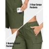 imageMAGCOMSEN Womens Hiking Shorts Lightweight Quick Dry Golf Shorts 5 Pockets Cargo Shorts Outdoor Casual Summer TravelArmy Green