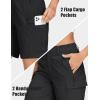 imageMAGCOMSEN Womens Hiking Shorts Lightweight Quick Dry Golf Shorts 5 Pockets Cargo Shorts Outdoor Casual Summer TravelBlack