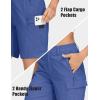 imageMAGCOMSEN Womens Hiking Shorts Lightweight Quick Dry Golf Shorts 5 Pockets Cargo Shorts Outdoor Casual Summer TravelBlue Grey