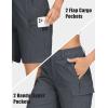 imageMAGCOMSEN Womens Hiking Shorts Lightweight Quick Dry Golf Shorts 5 Pockets Cargo Shorts Outdoor Casual Summer TravelDark Grey