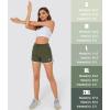 imageMAGOCOMSEN Womens Running Shorts 3quot Quick Dry Lightweight Athletic Workout Sports Shorts with Pockets Ladies Summer ShortsArmy Green
