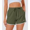 imageMAGOCOMSEN Womens Running Shorts 3quot Quick Dry Lightweight Athletic Workout Sports Shorts with Pockets Ladies Summer ShortsArmy Green