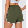 imageMAGOCOMSEN Womens Running Shorts 3quot Quick Dry Lightweight Athletic Workout Sports Shorts with Pockets Ladies Summer ShortsArmy Green
