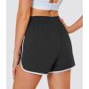 imageMAGOCOMSEN Womens Running Shorts 3quot Quick Dry Lightweight Athletic Workout Sports Shorts with Pockets Ladies Summer ShortsBlack