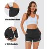 imageMAGOCOMSEN Womens Running Shorts 3quot Quick Dry Lightweight Athletic Workout Sports Shorts with Pockets Ladies Summer ShortsBlack