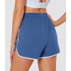 imageMAGOCOMSEN Womens Running Shorts 3quot Quick Dry Lightweight Athletic Workout Sports Shorts with Pockets Ladies Summer ShortsBlue Grey