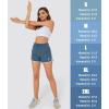 imageMAGOCOMSEN Womens Running Shorts 3quot Quick Dry Lightweight Athletic Workout Sports Shorts with Pockets Ladies Summer ShortsBlue Grey