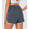 imageMAGOCOMSEN Womens Running Shorts 3quot Quick Dry Lightweight Athletic Workout Sports Shorts with Pockets Ladies Summer ShortsDark Grey