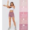 imageMAGOCOMSEN Womens Running Shorts 3quot Quick Dry Lightweight Athletic Workout Sports Shorts with Pockets Ladies Summer ShortsGrey Pink