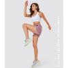 imageMAGOCOMSEN Womens Running Shorts 3quot Quick Dry Lightweight Athletic Workout Sports Shorts with Pockets Ladies Summer ShortsGrey Pink