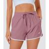 imageMAGOCOMSEN Womens Running Shorts 3quot Quick Dry Lightweight Athletic Workout Sports Shorts with Pockets Ladies Summer ShortsGrey Pink