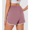 imageMAGOCOMSEN Womens Running Shorts 3quot Quick Dry Lightweight Athletic Workout Sports Shorts with Pockets Ladies Summer ShortsGrey Pink
