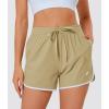 imageMAGOCOMSEN Womens Running Shorts 3quot Quick Dry Lightweight Athletic Workout Sports Shorts with Pockets Ladies Summer ShortsKhaki