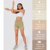 imageMAGOCOMSEN Womens Running Shorts 3quot Quick Dry Lightweight Athletic Workout Sports Shorts with Pockets Ladies Summer ShortsKhaki