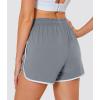 imageMAGOCOMSEN Womens Running Shorts 3quot Quick Dry Lightweight Athletic Workout Sports Shorts with Pockets Ladies Summer ShortsLight Grey