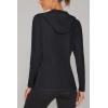 imageMAGCOMSEN Womens Sun Hoodie UPF 50 UV Protection Shirts Lightweight Quick Dry SPF Long Sleeve Rash Guard Hiking RunningBlack