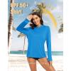 imageMAGCOMSEN Womens Sun Hoodie UPF 50 UV Protection Shirts Lightweight Quick Dry SPF Long Sleeve Rash Guard Hiking RunningBlue Green