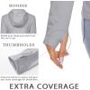 imageMAGCOMSEN Womens Sun Hoodie UPF 50 UV Protection Shirts Lightweight Quick Dry SPF Long Sleeve Rash Guard Hiking RunningLight Grey