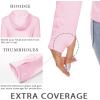 imageMAGCOMSEN Womens Sun Hoodie UPF 50 UV Protection Shirts Lightweight Quick Dry SPF Long Sleeve Rash Guard Hiking RunningLight Pink