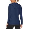 imageMAGCOMSEN Womens Sun Hoodie UPF 50 UV Protection Shirts Lightweight Quick Dry SPF Long Sleeve Rash Guard Hiking RunningNavy