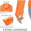imageMAGCOMSEN Womens Sun Hoodie UPF 50 UV Protection Shirts Lightweight Quick Dry SPF Long Sleeve Rash Guard Hiking RunningOrange