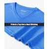 imageMAGCOMSEN Womens T Shirts VNeck Long Sleeve UPF 50 UV Sun Shirt Quick Dry Performance Tees Workout Swim TopsAzure