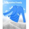 imageMAGCOMSEN Womens T Shirts VNeck Long Sleeve UPF 50 UV Sun Shirt Quick Dry Performance Tees Workout Swim TopsAzure