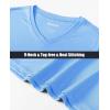 imageMAGCOMSEN Womens T Shirts VNeck Long Sleeve UPF 50 UV Sun Shirt Quick Dry Performance Tees Workout Swim TopsBlue