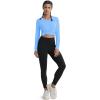 imageMAGCOMSEN Womens T Shirts VNeck Long Sleeve UPF 50 UV Sun Shirt Quick Dry Performance Tees Workout Swim TopsBlue