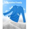 imageMAGCOMSEN Womens T Shirts VNeck Long Sleeve UPF 50 UV Sun Shirt Quick Dry Performance Tees Workout Swim TopsBlue Green