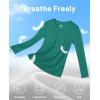 imageMAGCOMSEN Womens T Shirts VNeck Long Sleeve UPF 50 UV Sun Shirt Quick Dry Performance Tees Workout Swim TopsEmerald Green