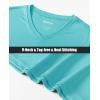 imageMAGCOMSEN Womens T Shirts VNeck Long Sleeve UPF 50 UV Sun Shirt Quick Dry Performance Tees Workout Swim TopsGrey Green