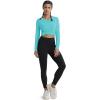 imageMAGCOMSEN Womens T Shirts VNeck Long Sleeve UPF 50 UV Sun Shirt Quick Dry Performance Tees Workout Swim TopsGrey Green