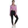 imageMAGCOMSEN Womens T Shirts VNeck Long Sleeve UPF 50 UV Sun Shirt Quick Dry Performance Tees Workout Swim TopsGrey Pruple