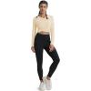 imageMAGCOMSEN Womens T Shirts VNeck Long Sleeve UPF 50 UV Sun Shirt Quick Dry Performance Tees Workout Swim TopsLight Apricot