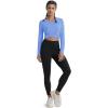 imageMAGCOMSEN Womens T Shirts VNeck Long Sleeve UPF 50 UV Sun Shirt Quick Dry Performance Tees Workout Swim TopsLight Blue