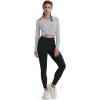 imageMAGCOMSEN Womens T Shirts VNeck Long Sleeve UPF 50 UV Sun Shirt Quick Dry Performance Tees Workout Swim TopsLight Grey