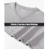 imageMAGCOMSEN Womens T Shirts VNeck Long Sleeve UPF 50 UV Sun Shirt Quick Dry Performance Tees Workout Swim TopsLight Grey
