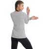 imageMAGCOMSEN Womens T Shirts VNeck Long Sleeve UPF 50 UV Sun Shirt Quick Dry Performance Tees Workout Swim TopsLight Grey