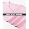 imageMAGCOMSEN Womens T Shirts VNeck Long Sleeve UPF 50 UV Sun Shirt Quick Dry Performance Tees Workout Swim TopsLight Pink