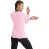 imageMAGCOMSEN Womens T Shirts VNeck Long Sleeve UPF 50 UV Sun Shirt Quick Dry Performance Tees Workout Swim TopsLight Pink