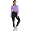 imageMAGCOMSEN Womens T Shirts VNeck Long Sleeve UPF 50 UV Sun Shirt Quick Dry Performance Tees Workout Swim TopsLight Purple