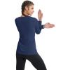 imageMAGCOMSEN Womens T Shirts VNeck Long Sleeve UPF 50 UV Sun Shirt Quick Dry Performance Tees Workout Swim TopsNavy