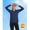 imageMAGCOMSEN Womens T Shirts VNeck Long Sleeve UPF 50 UV Sun Shirt Quick Dry Performance Tees Workout Swim TopsNavy