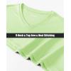 imageMAGCOMSEN Womens T Shirts VNeck Long Sleeve UPF 50 UV Sun Shirt Quick Dry Performance Tees Workout Swim TopsPale Green