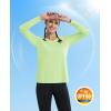 imageMAGCOMSEN Womens T Shirts VNeck Long Sleeve UPF 50 UV Sun Shirt Quick Dry Performance Tees Workout Swim TopsPale Green