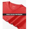 imageMAGCOMSEN Womens T Shirts VNeck Long Sleeve UPF 50 UV Sun Shirt Quick Dry Performance Tees Workout Swim TopsTomato